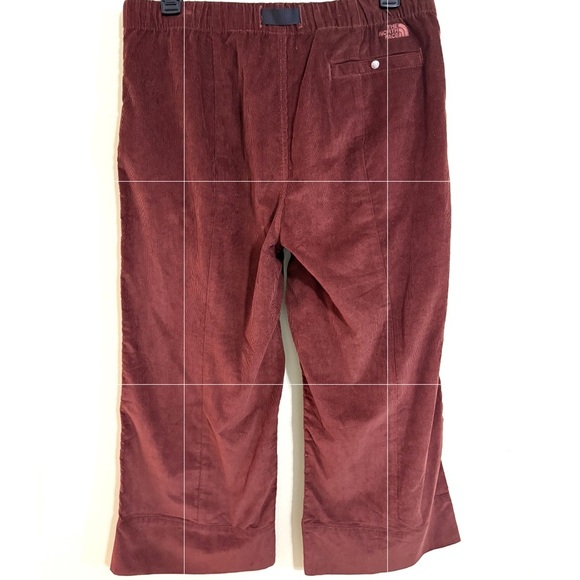 NEW North Face women corduroy, easy pants, dark oak size XL wide leg cropped - Picture 3 of 13